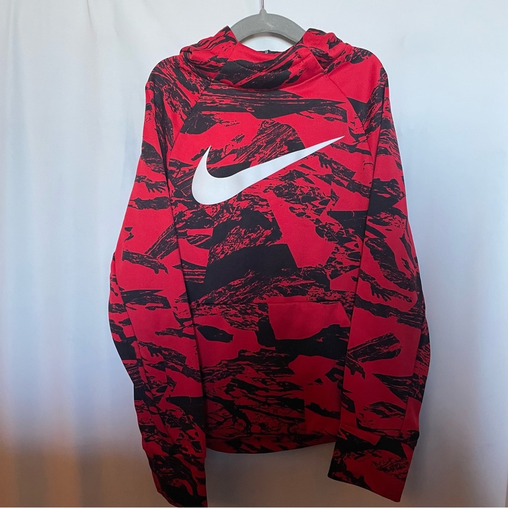 Nike DriFit Red/Black Hoodie
